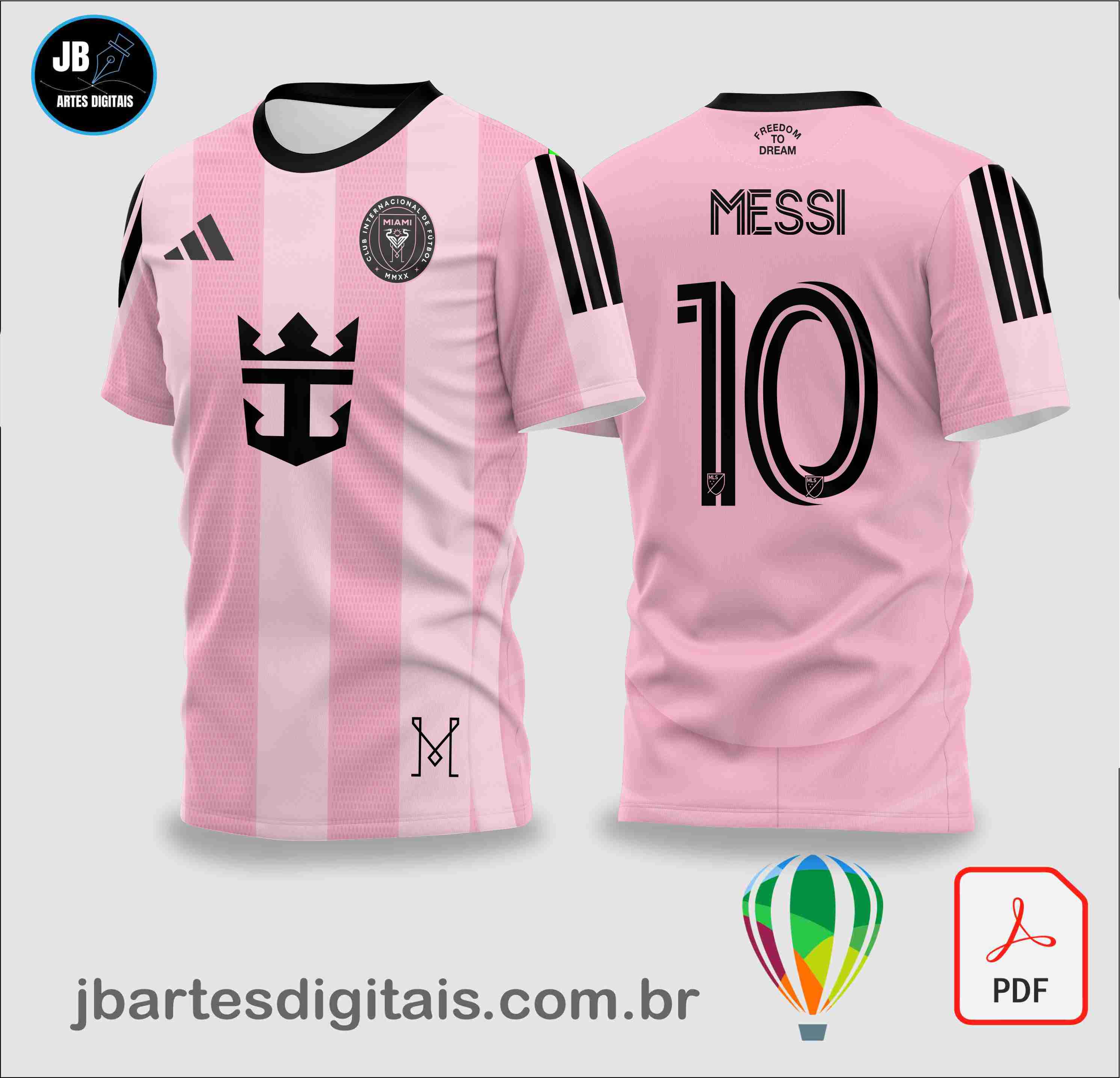 MIAMI HOME 25-26 MESSI (COREL DRAW)