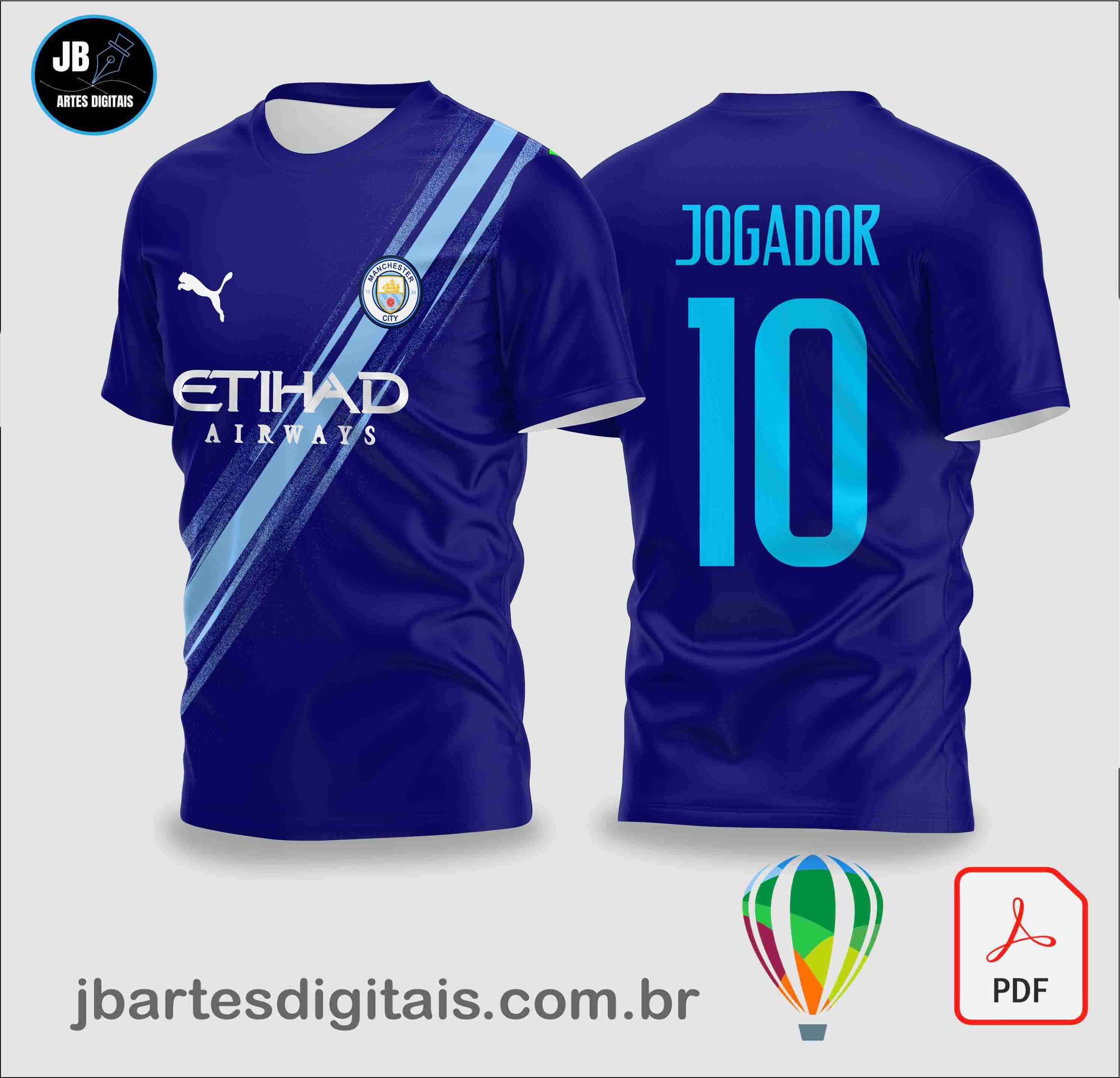 Manchester City 2025-26 Home (COREL DRAW)