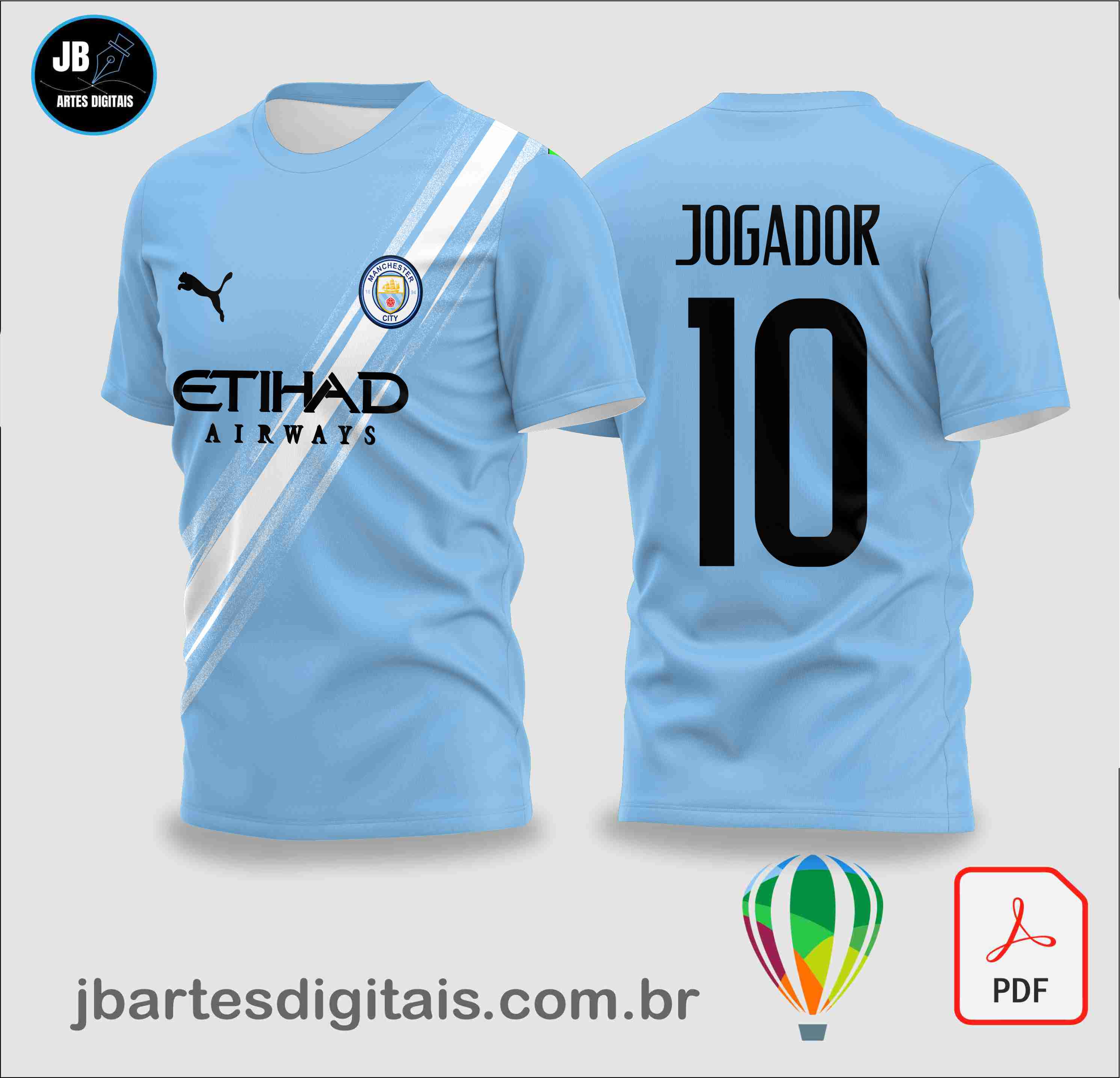 Manchester City 2025-26 Home (COREL DRAW)