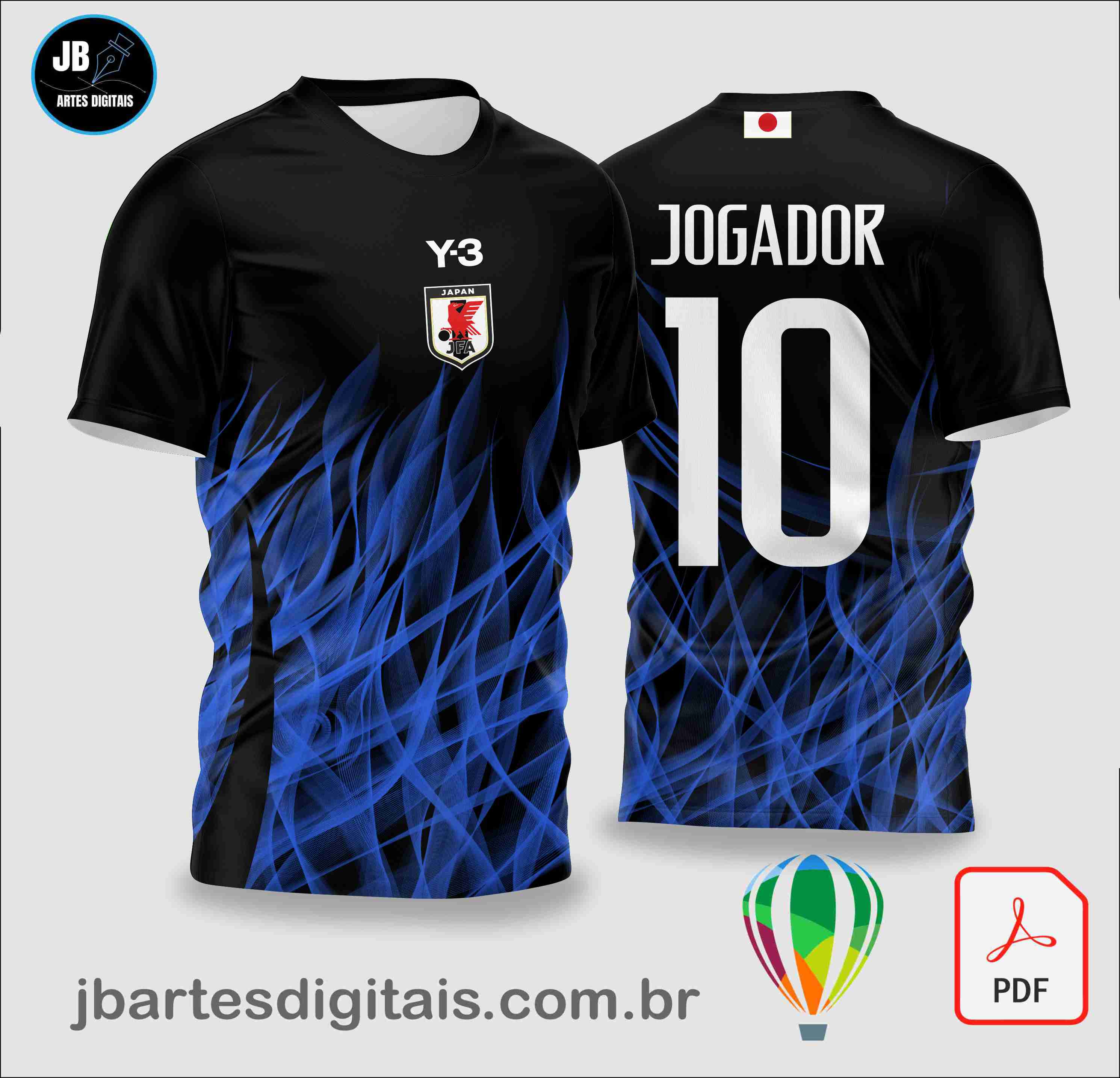 JAPAO FOGO AZUL (COREL DRAW)