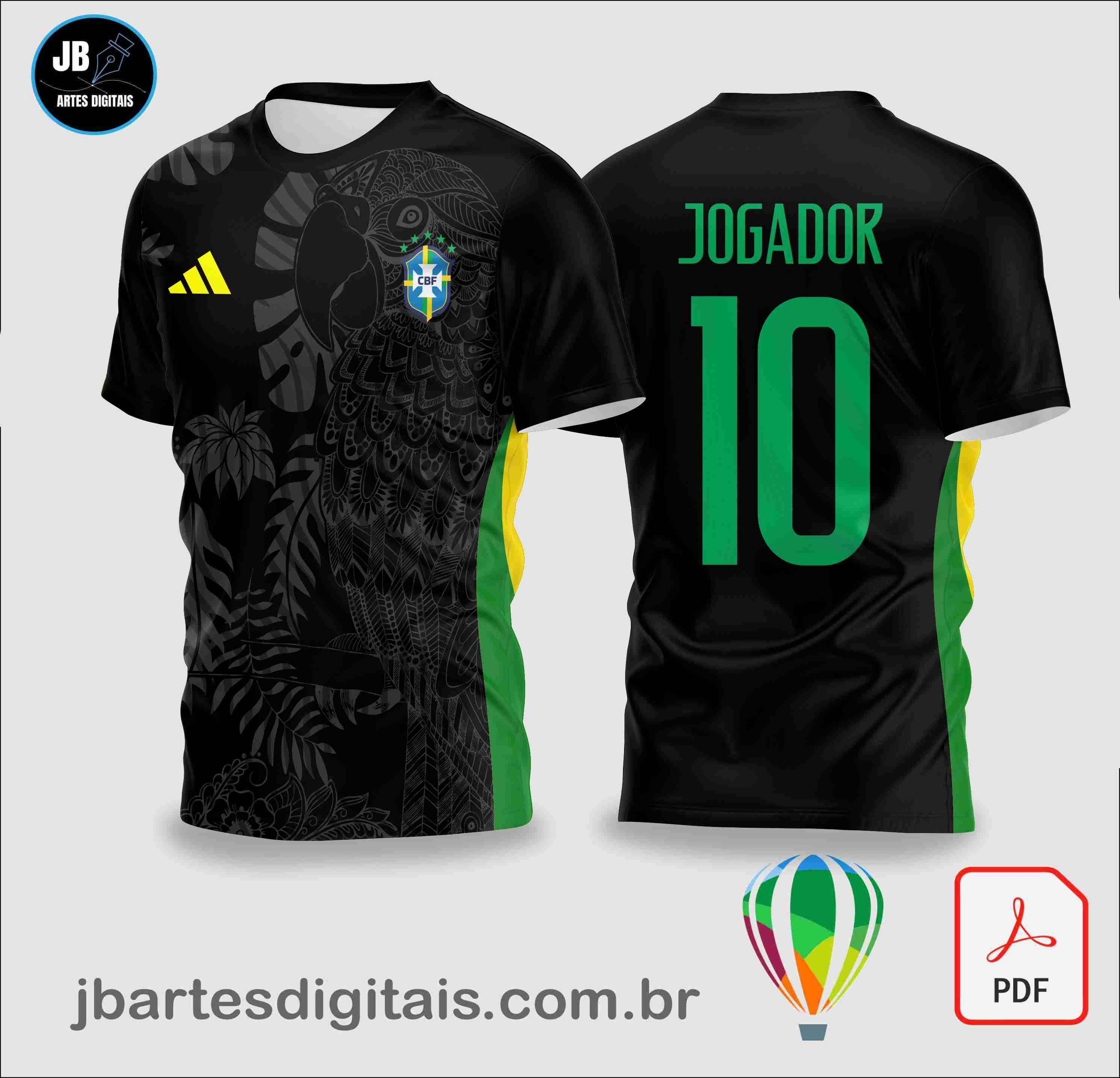 Brasil Copa 2026 preta (COREL DRAW)