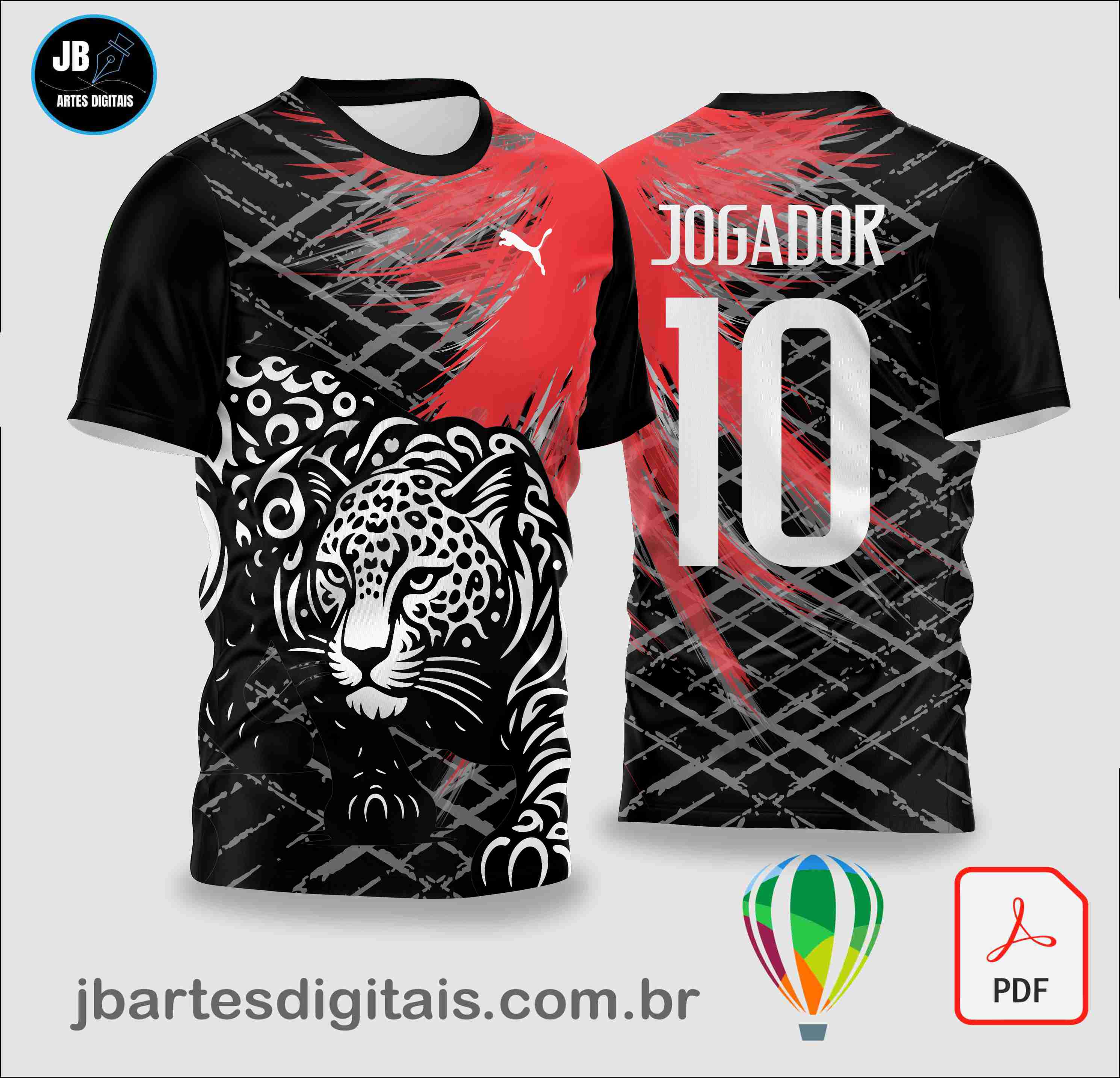 Pattern textura puma PRETA (COREL DRAW)