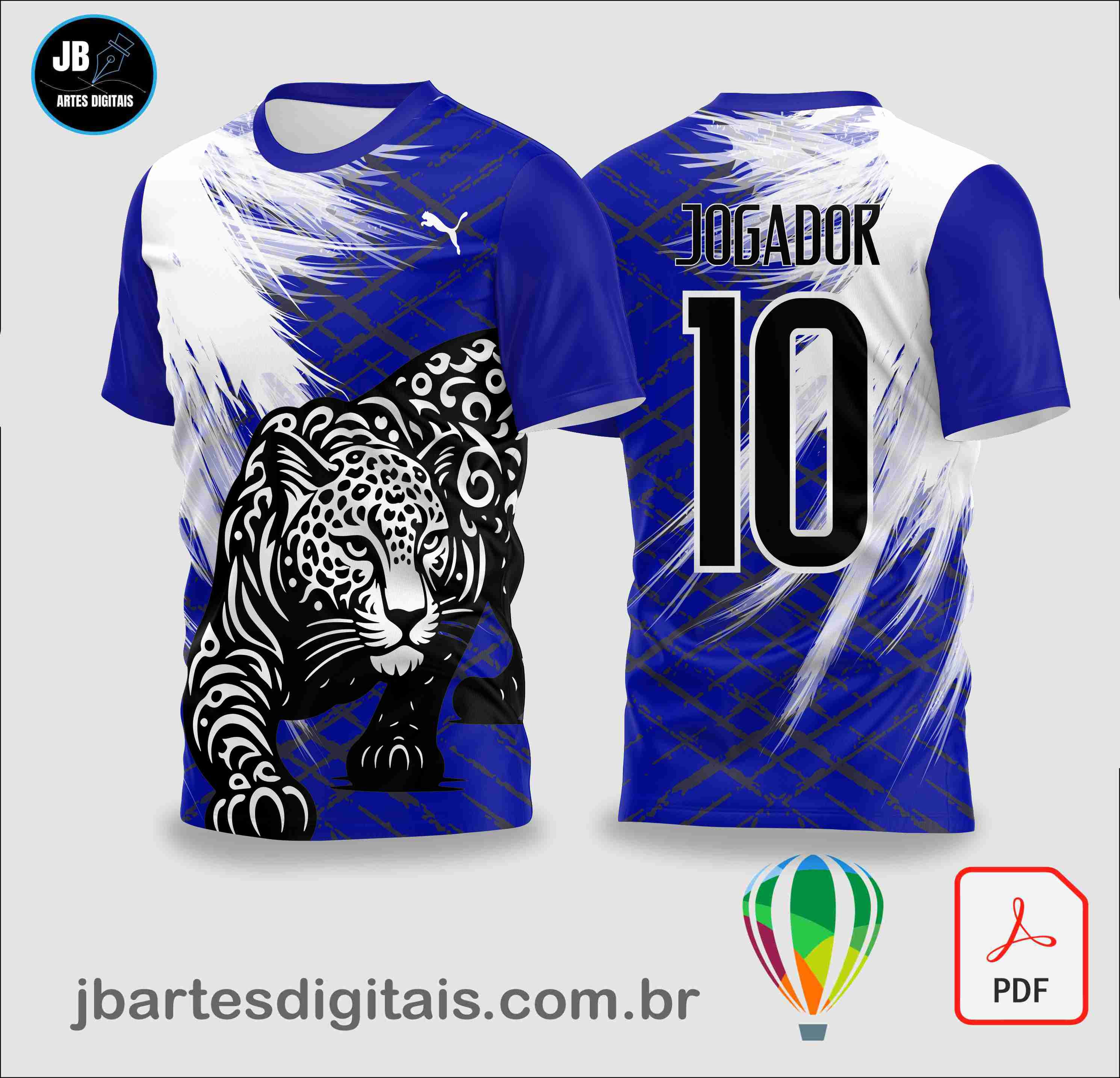 Pattern textura puma azul (COREL DRAW)