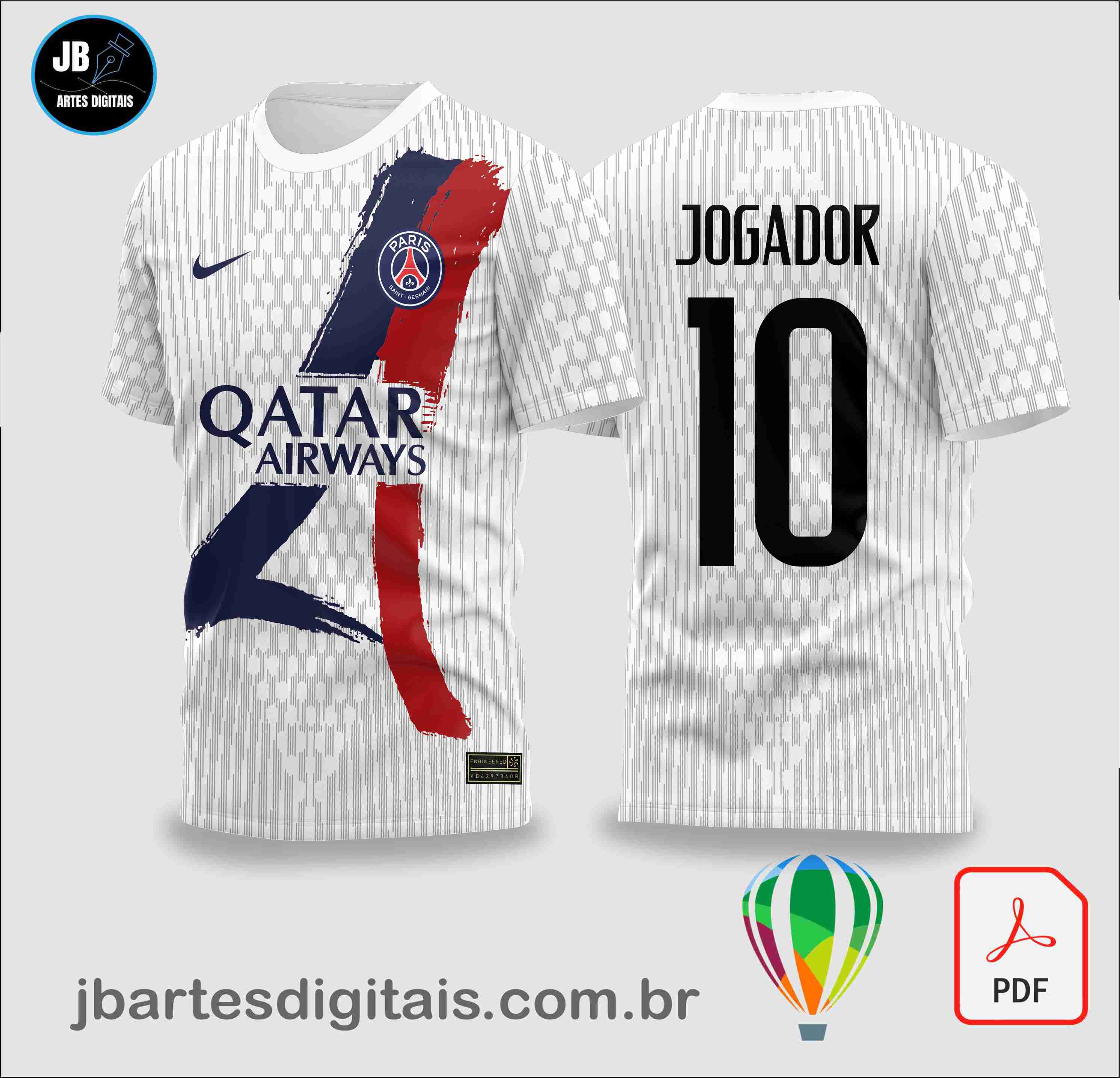 PSG HOME&AWAY 2026 BRANCA (COREL DRAW)