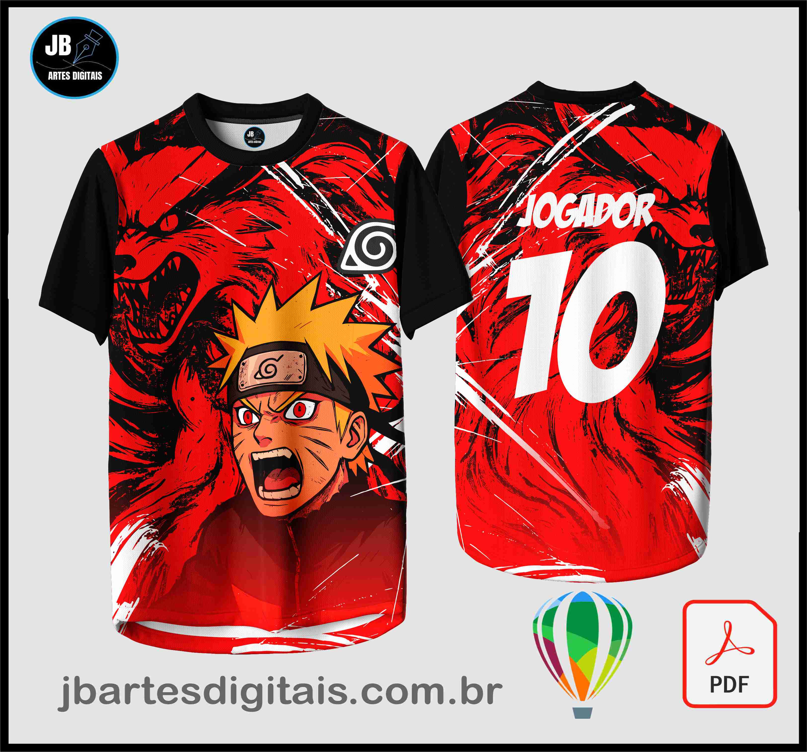 NARUTO RED 2026 (COREL DRAW)