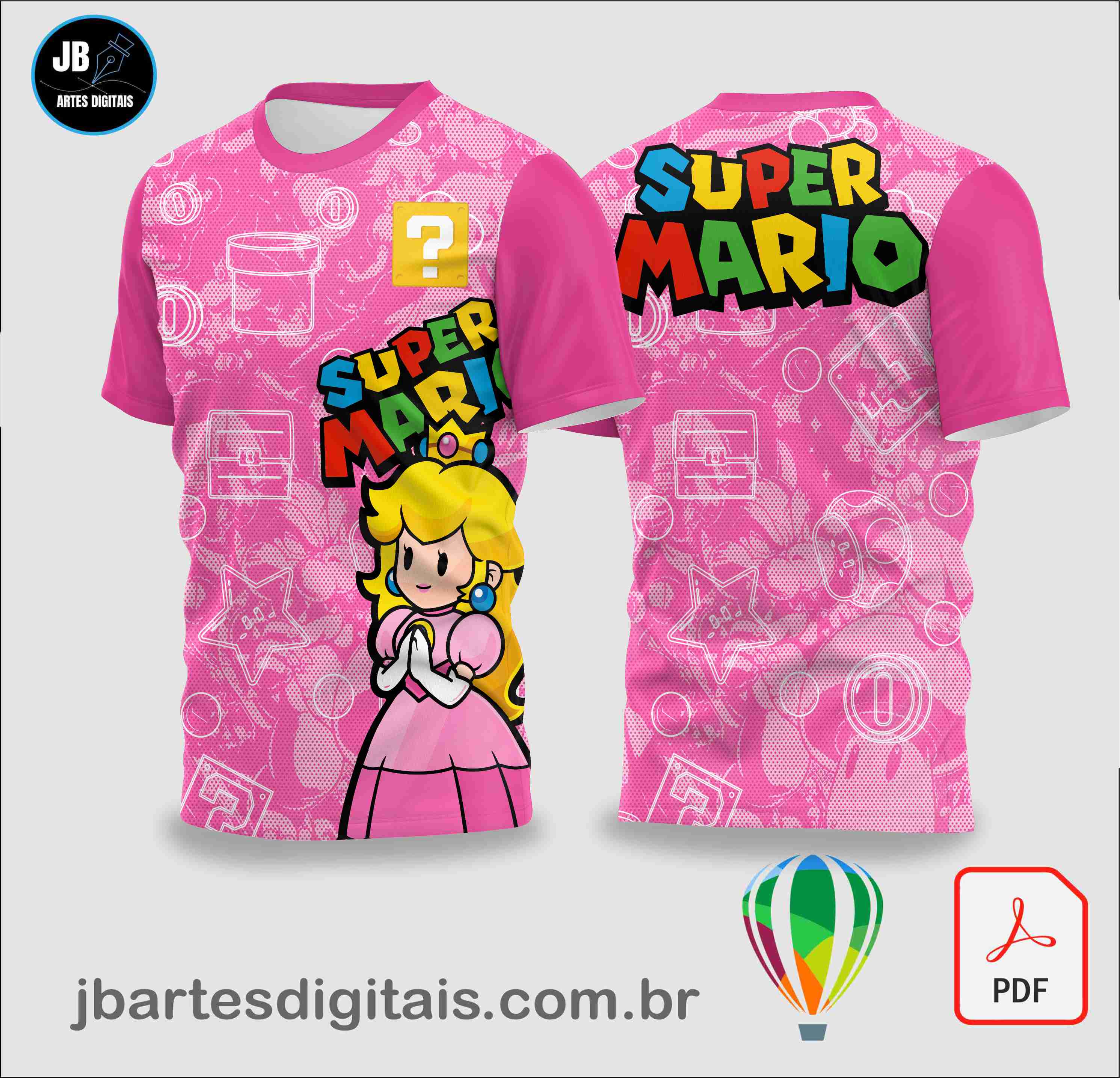 Princesa Peach 2026 (COREL DRAW)