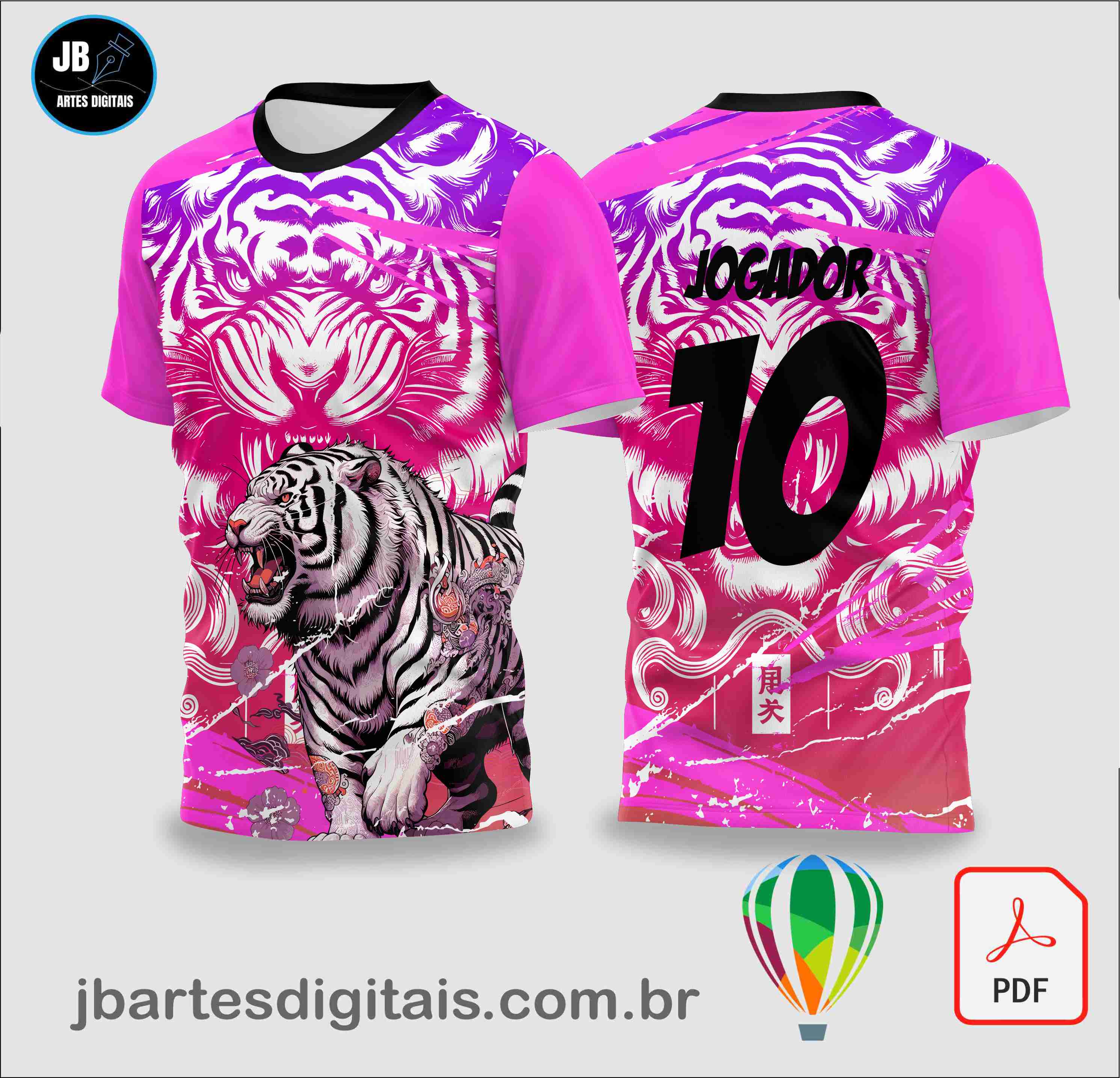 Tigre BRanco Japones 2026 (COREL DRAW)