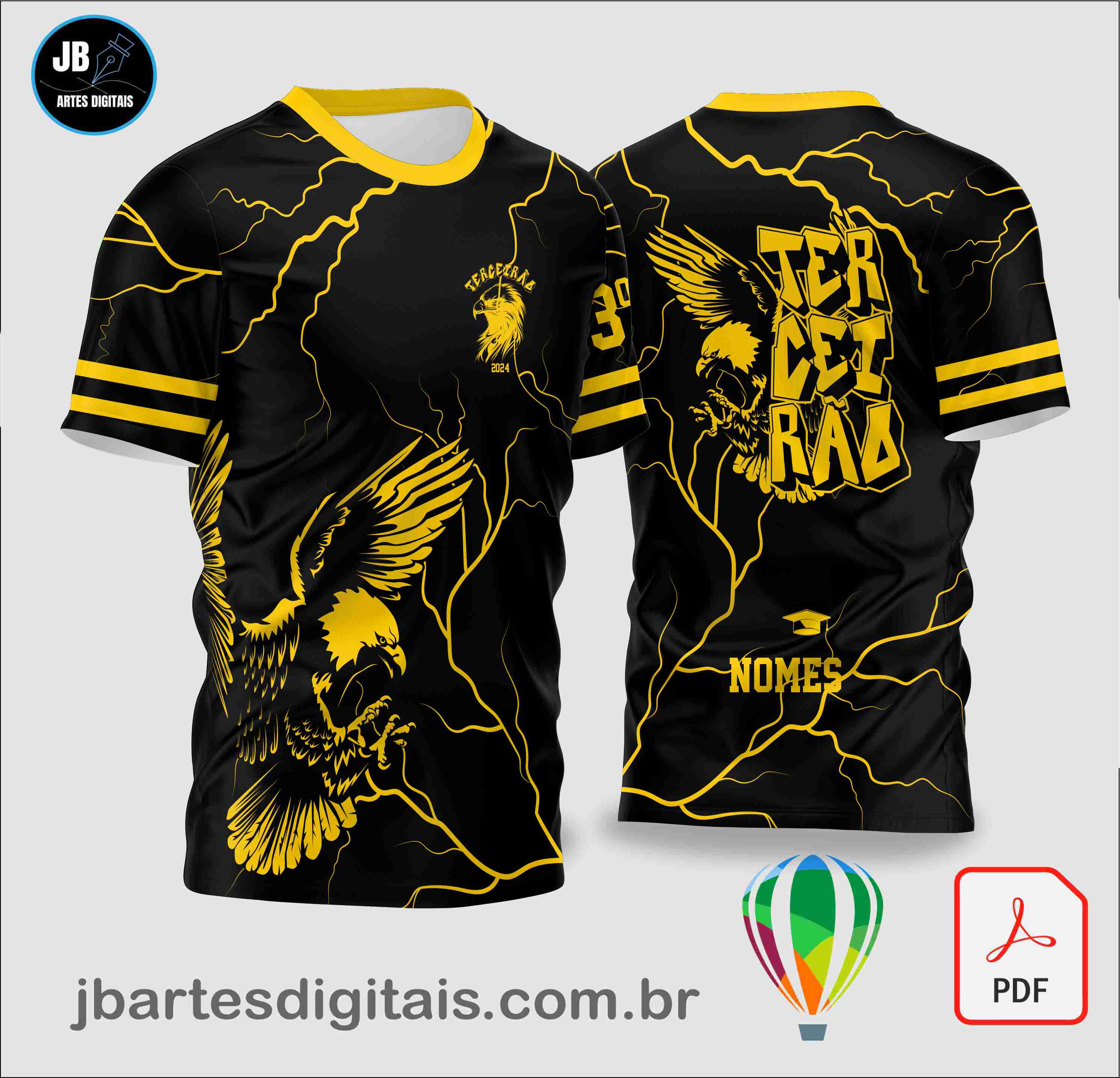 Camisa Terceirao Aguia (COREL DRAW)