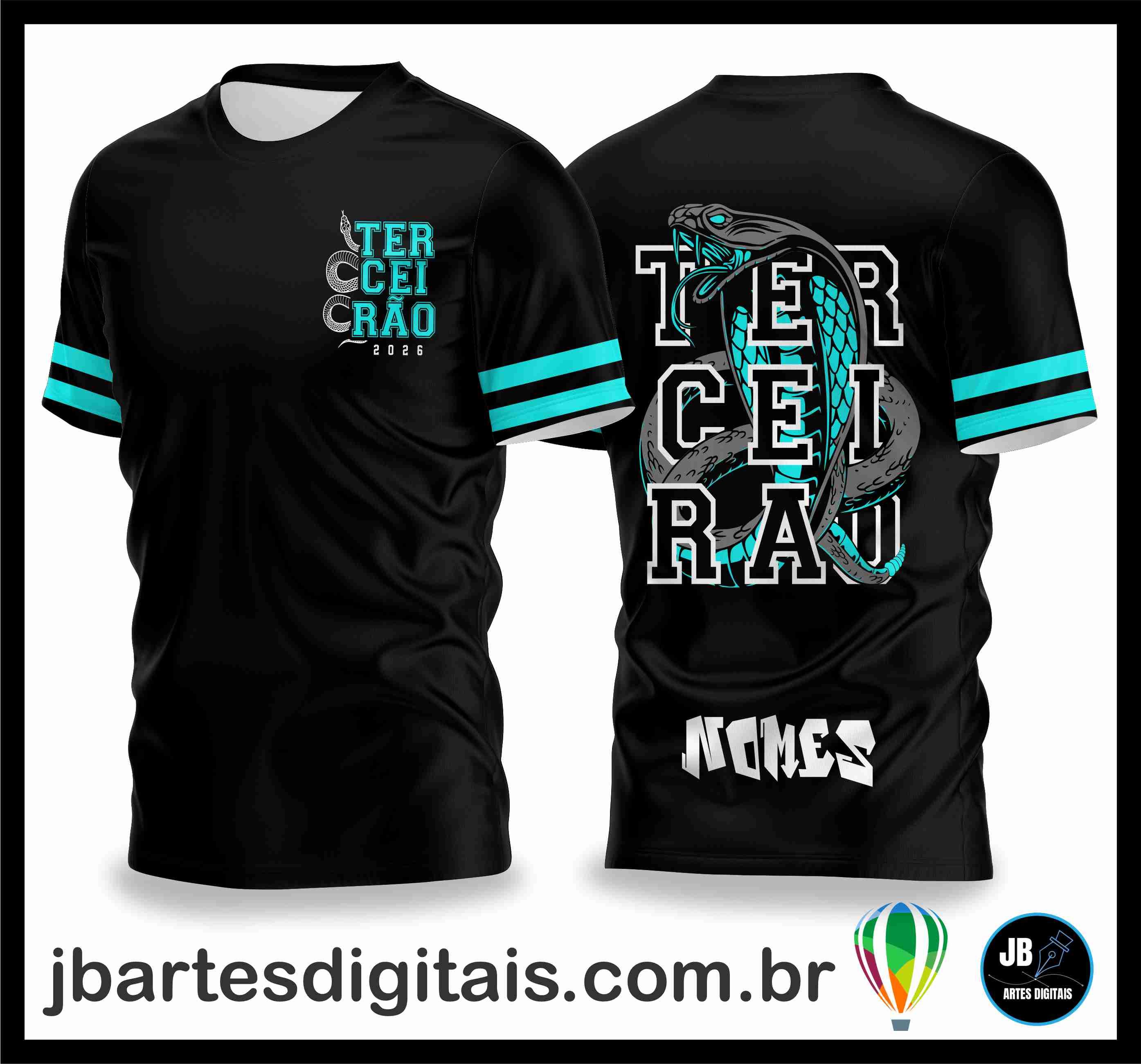 Camisa Terceirao Cobra Cascavel 2 (COREL DRAW)