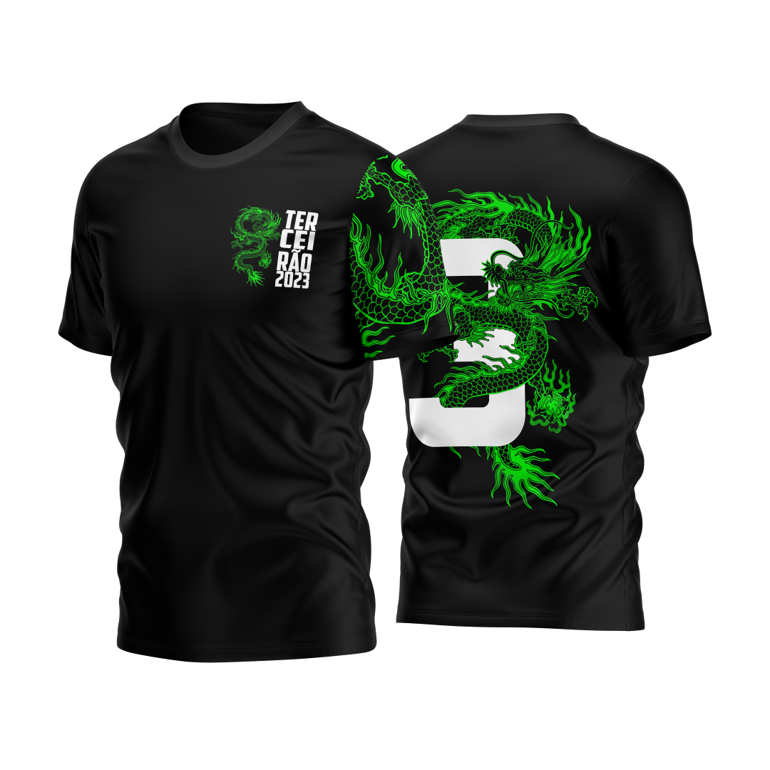 Camisa Terceirao Dragao Verde (COREL DRAW)