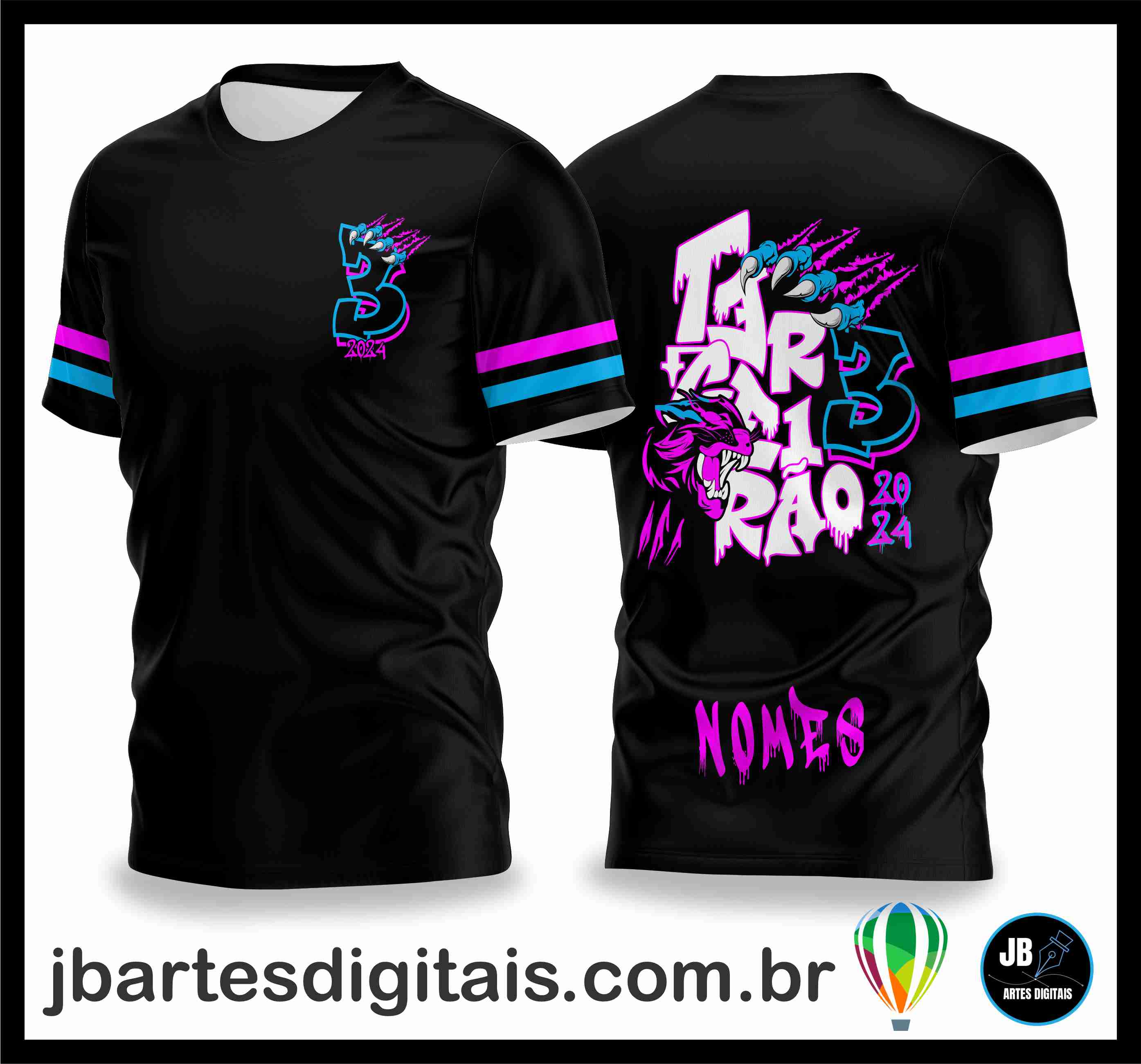 camisa terceirao pantera negra (COREL DRAW)