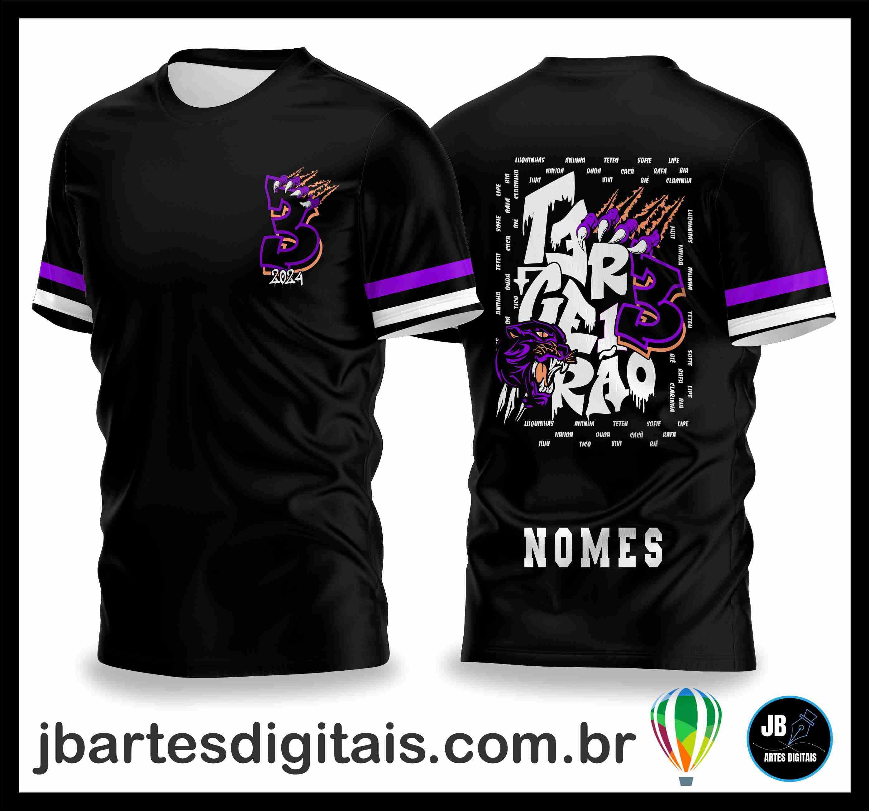 Camisa Terceirão Pantera Negra 03 (COREL DRAW)