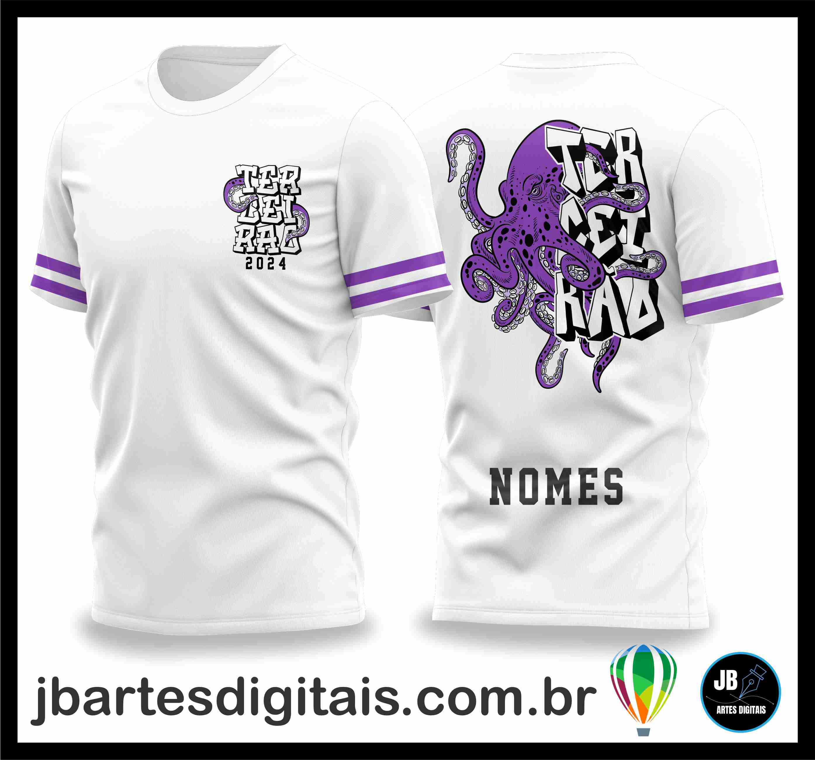 Camisa Terceirao Polvo 2024 (COREL DRAW)