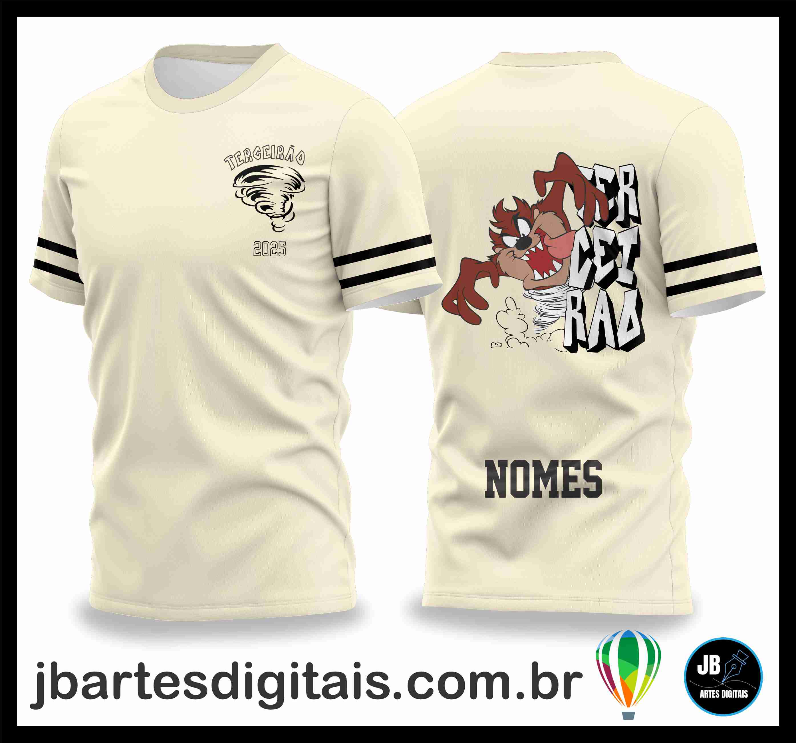 Camisa terceirao taz mania(COREL DRAW)