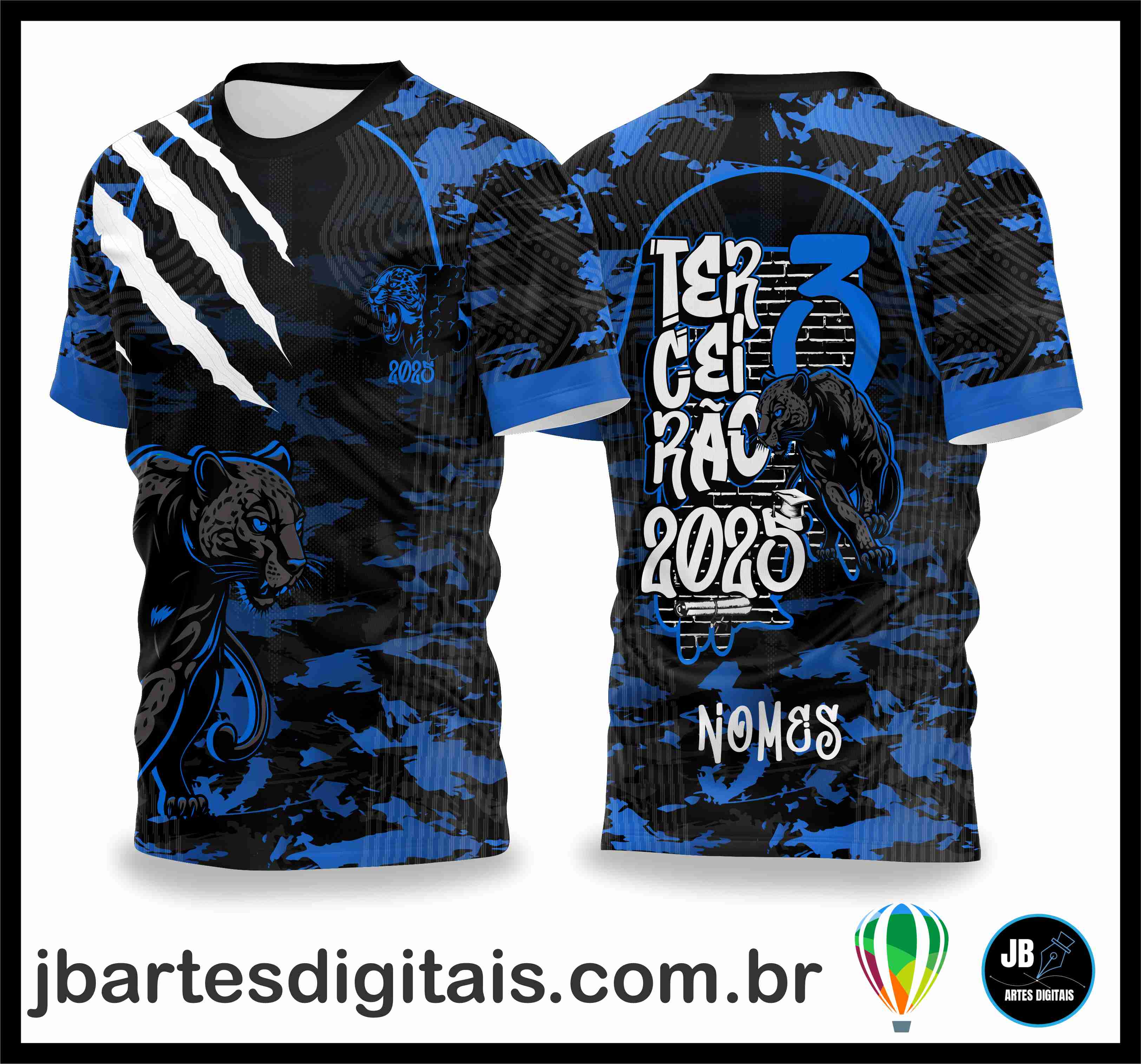 pantera blue terceirão (COREL DRAW) + BRINDE: (MAIS DE 600 FONTES EXCLUSIVAS)