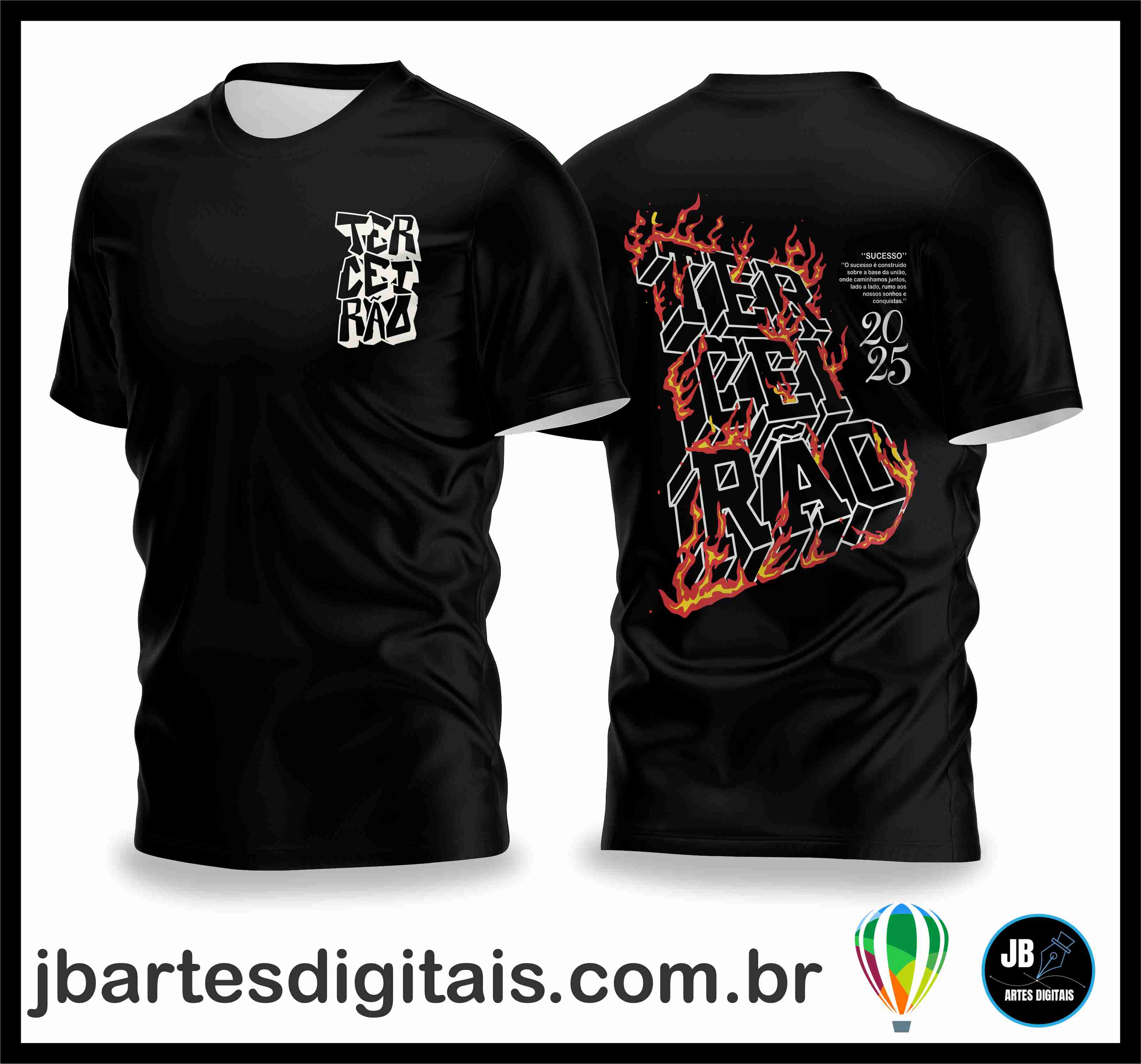 TERCEIRAO CHAMAS PATER (COREL DRAW) + BRINDE: (MAIS DE 600 FONTES EXCLUSIVAS)