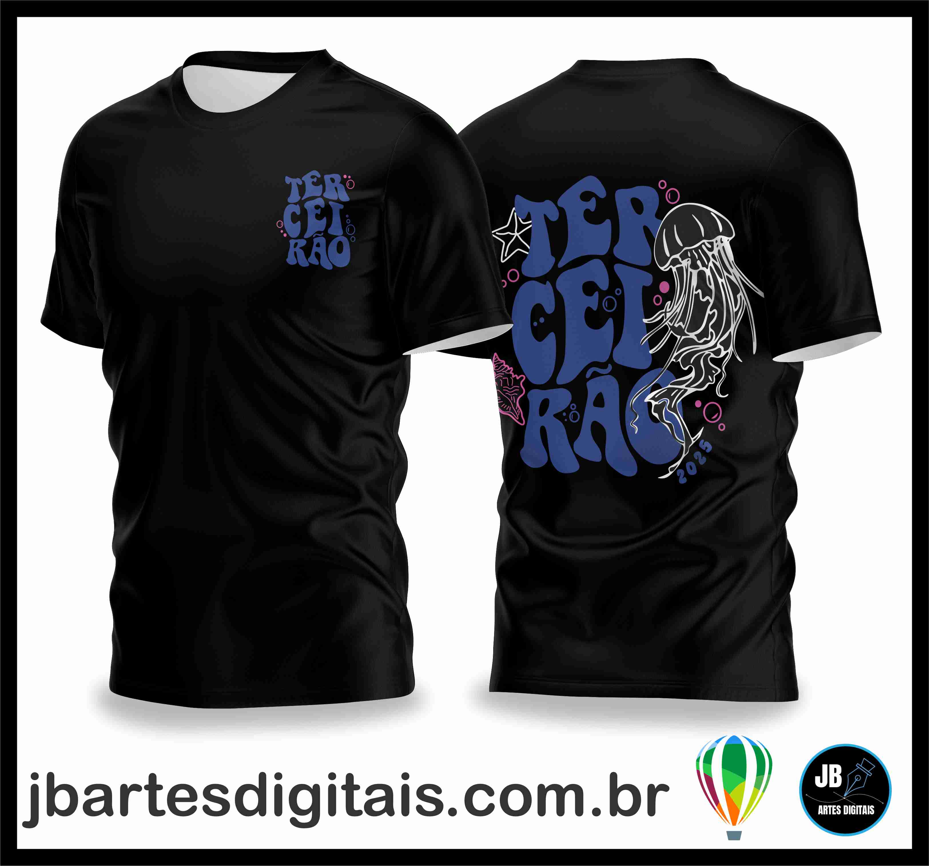 TERCEIRAO AGUA VIVA PATER (COREL DRAW) + BRINDE: (MAIS DE 600 FONTES EXCLUSIVAS)