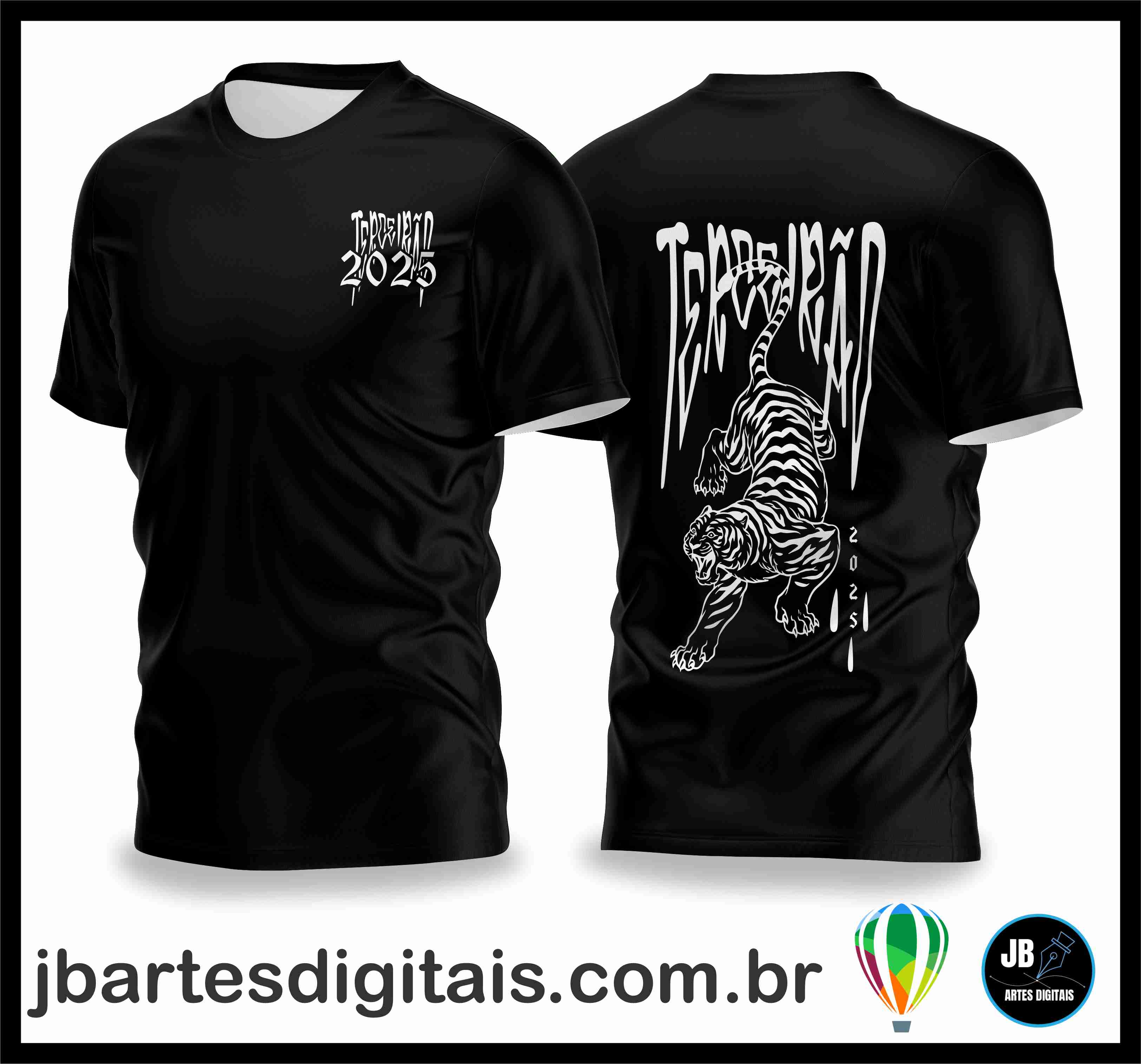 TERCEIRAO TIGRE (COREL DRAW) + BRINDE: (MAIS DE 600 FONTES EXCLUSIVAS)