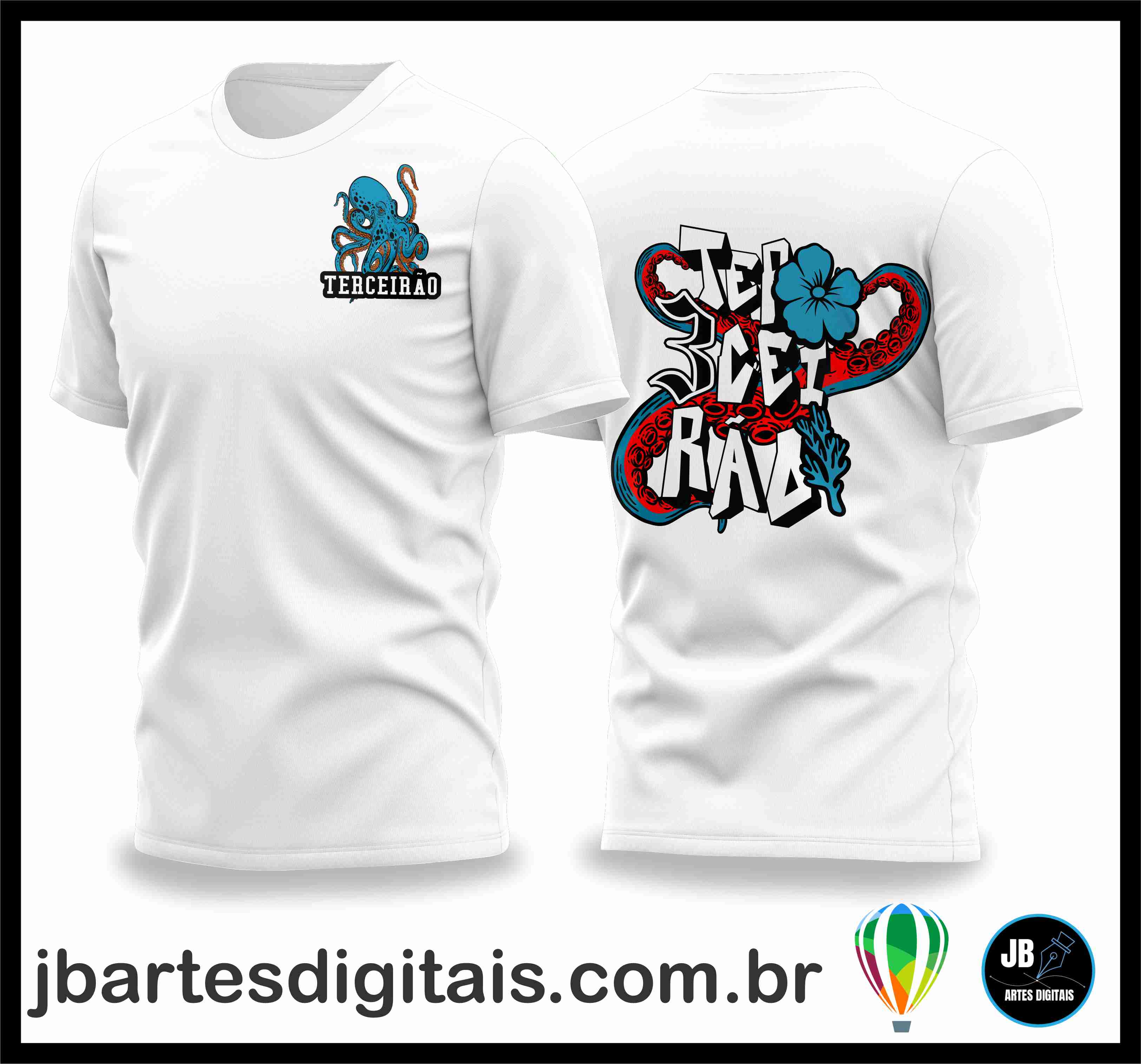 Terceirão PolVo Azul 1 (COREL DRAW) + BRINDE: (MAIS DE 600 FONTES EXCLUSIVAS)